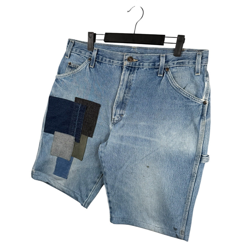 Vintage Dickies Patchwork Denim Shorts 36