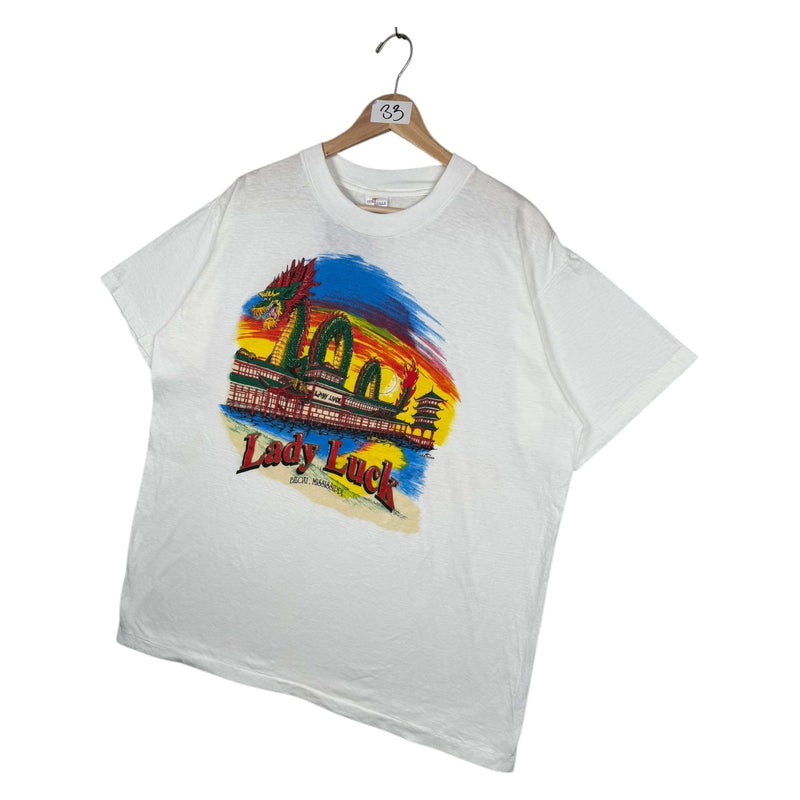 Vintage Lady Luck Dragon Casino T-Shirt
