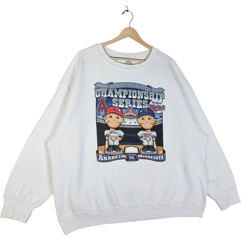 Vintage MLB ALCS 2002 Angels Minnesota Twins Crewneck