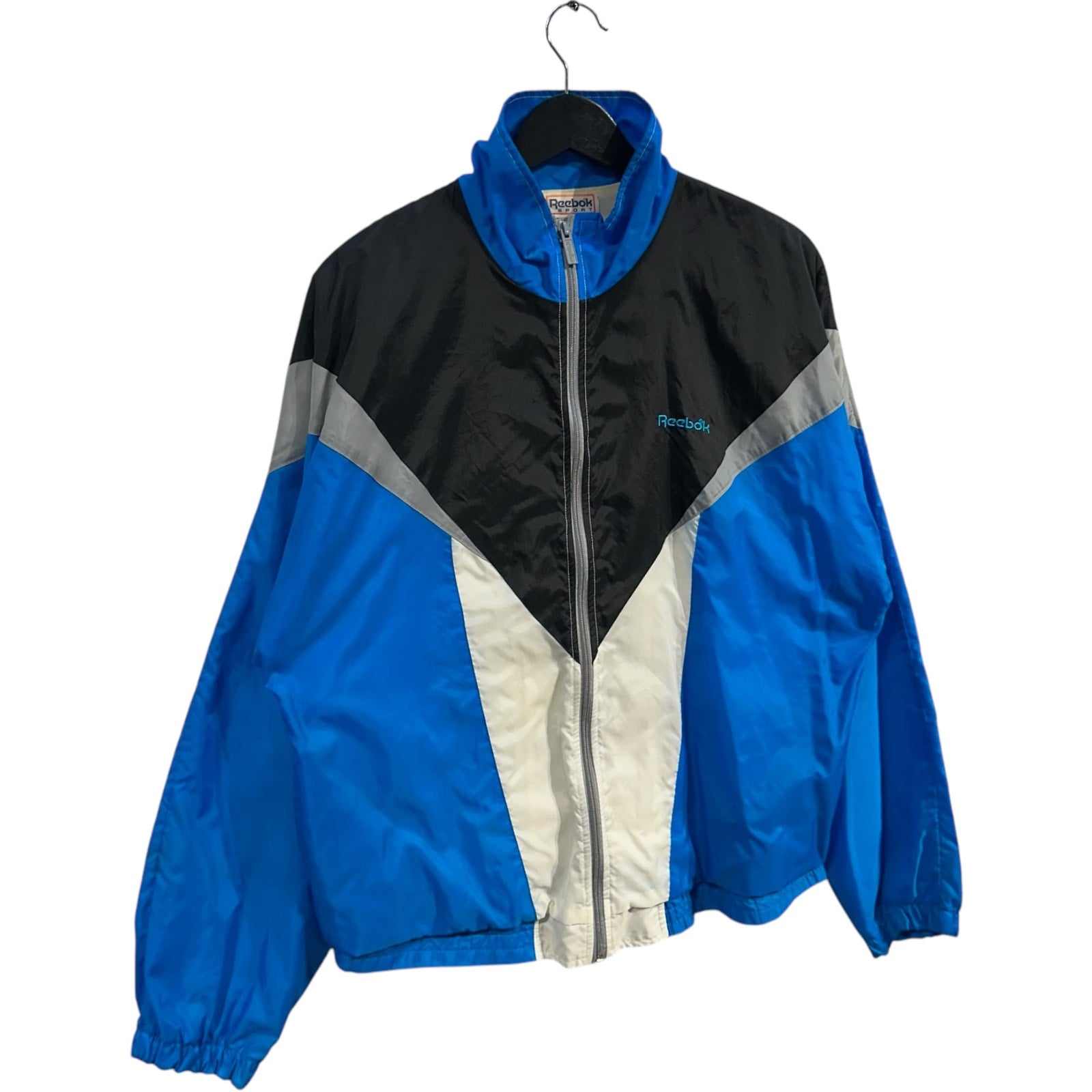 Vintage Reebok Color Block Full Zip Windbreaker
