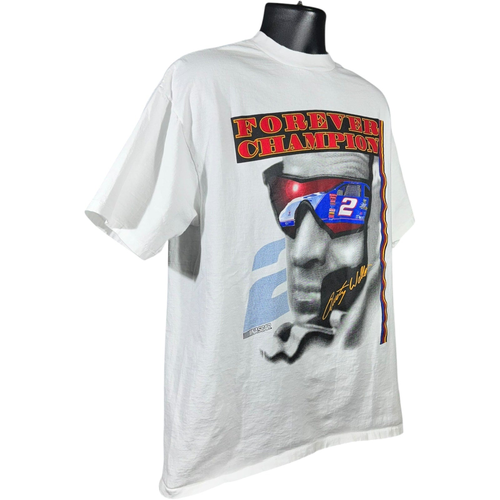 Vintage Rusty Wallace #2 "Forever Champion" Picture NASCAR Tee