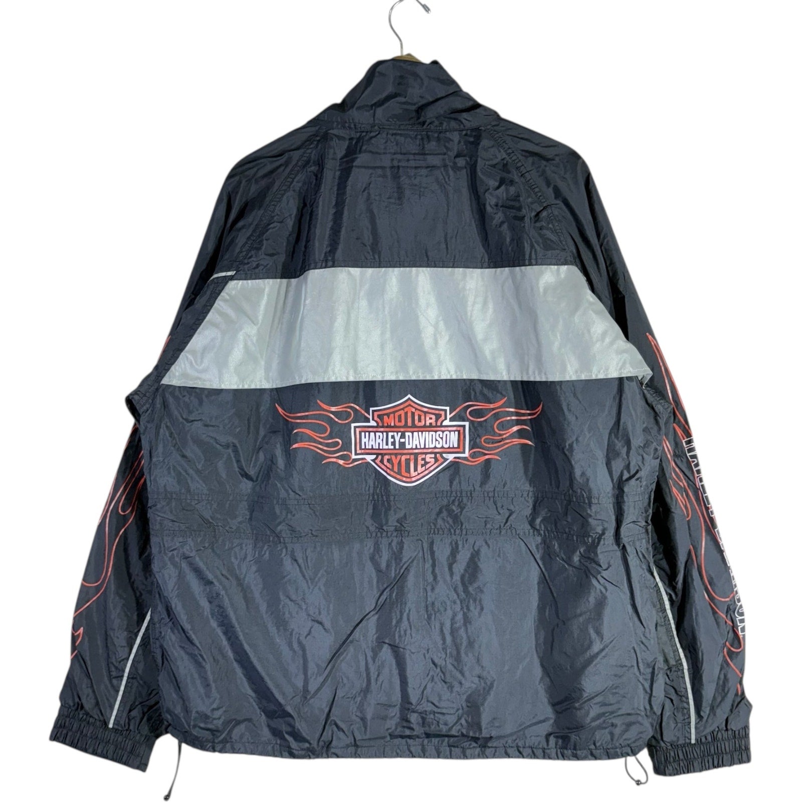 Vintage Harley Davidson Riding Gear Logo Windbreaker