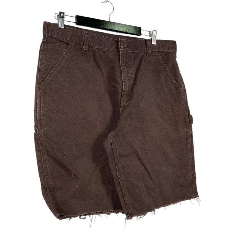 Vintage Carhartt Carpenter Raw Hem Cargo Shorts 36