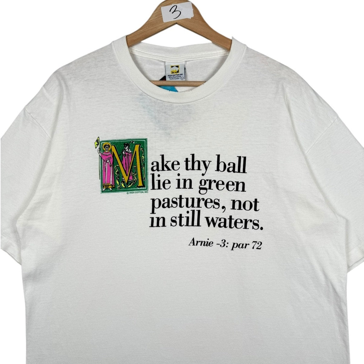 Vintage Golf Arnie Palmer Par 72 Quote T-Shirt