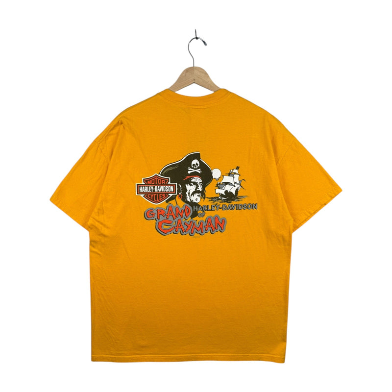 Vintage Harley Davidson Grand Cayman Pirate T-Shirt