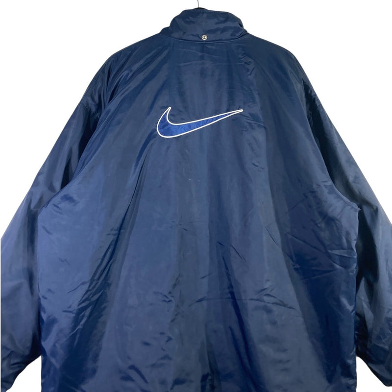 Vintage Nike Back Logo Full Zip Snap Button Windbreaker