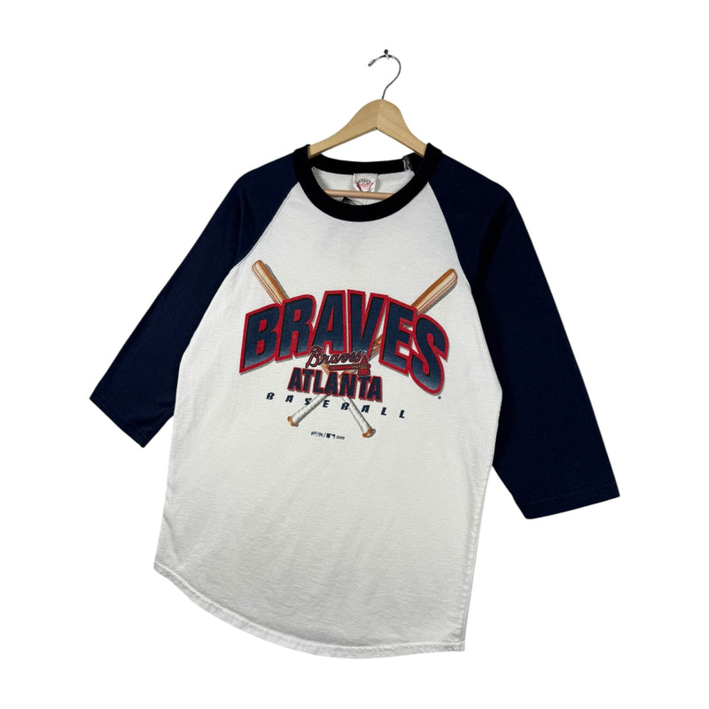 Vintage Braves Atlanta Baseball MLB 3/4 Sleeve T-Shirt