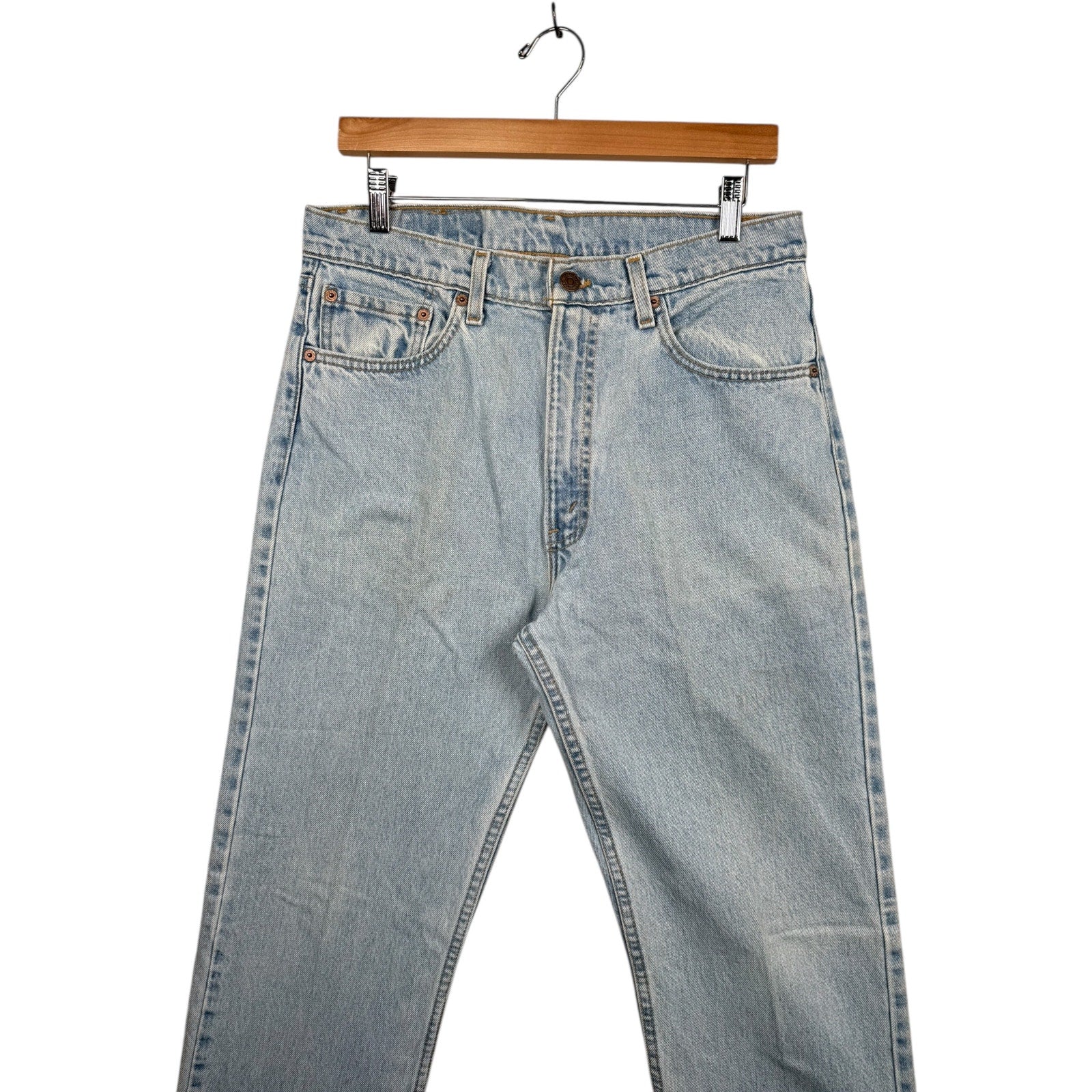 Vintage Levi's 505 Light Wash Straight Leg Jeans 34x34