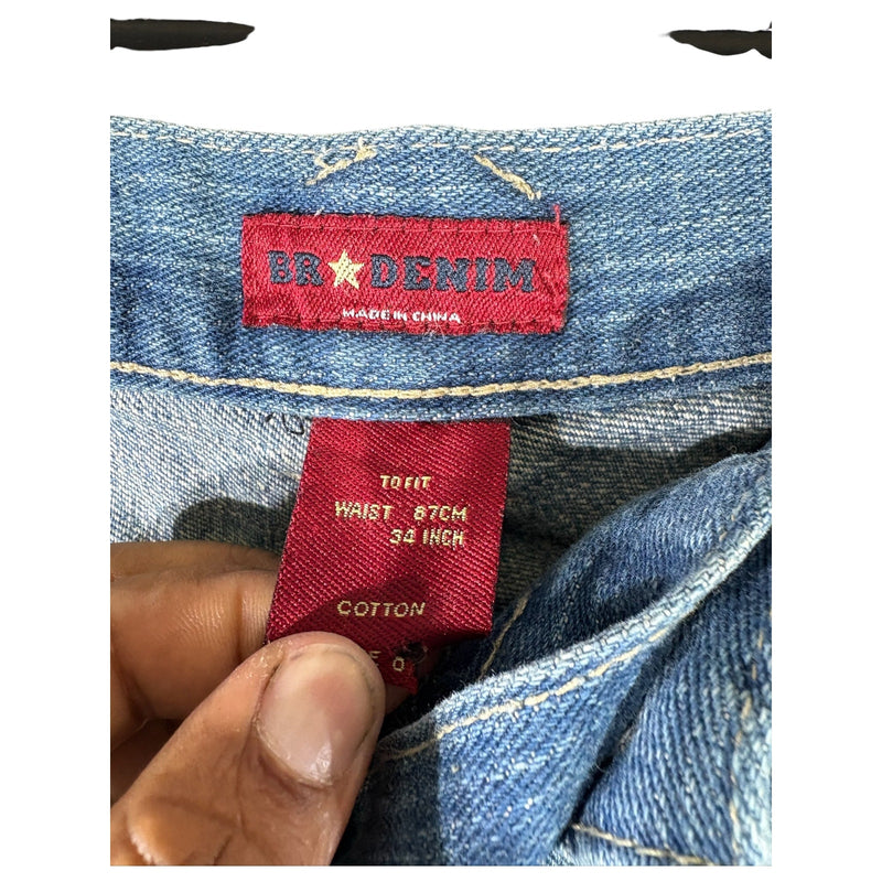 Vintage BR Utility Denim Shorts 34