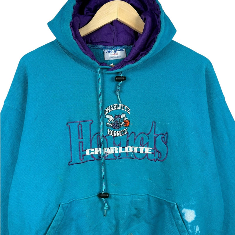 Vintage Charlotte Hornets Basketball NBA Hoodie