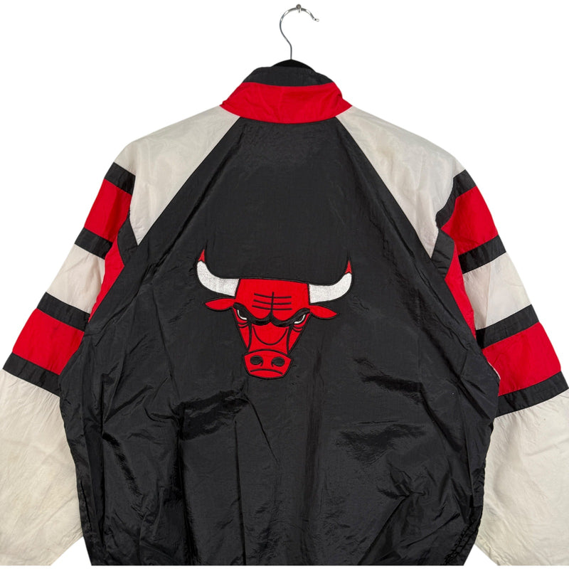 Vintage Chicago Bulls Logo Color Block NBA 90s Windbreaker