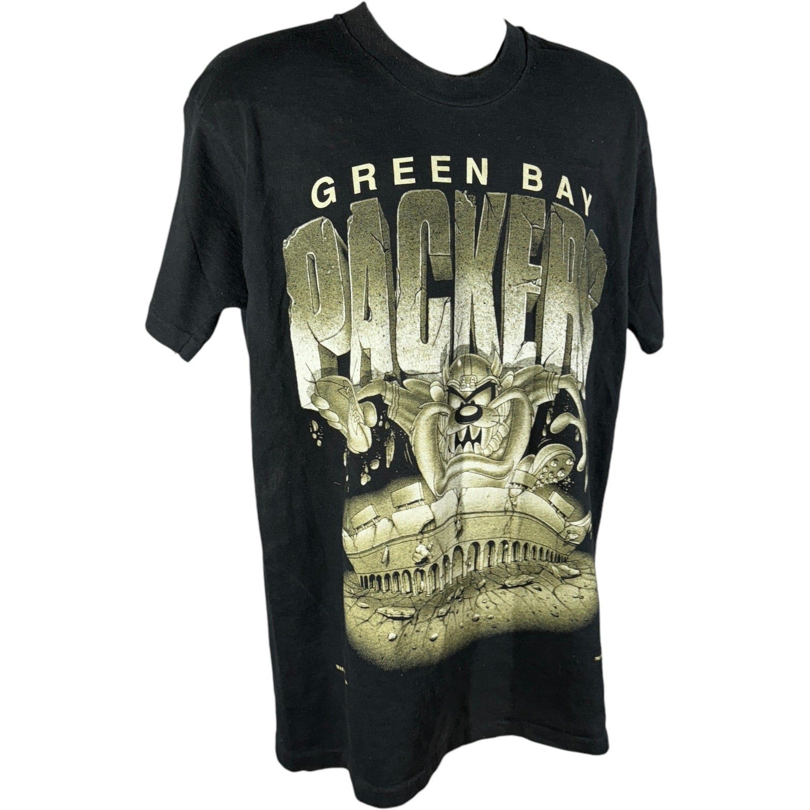 Vintage Looney Tunes Taz Greenbay Packers NFL Tee 90s