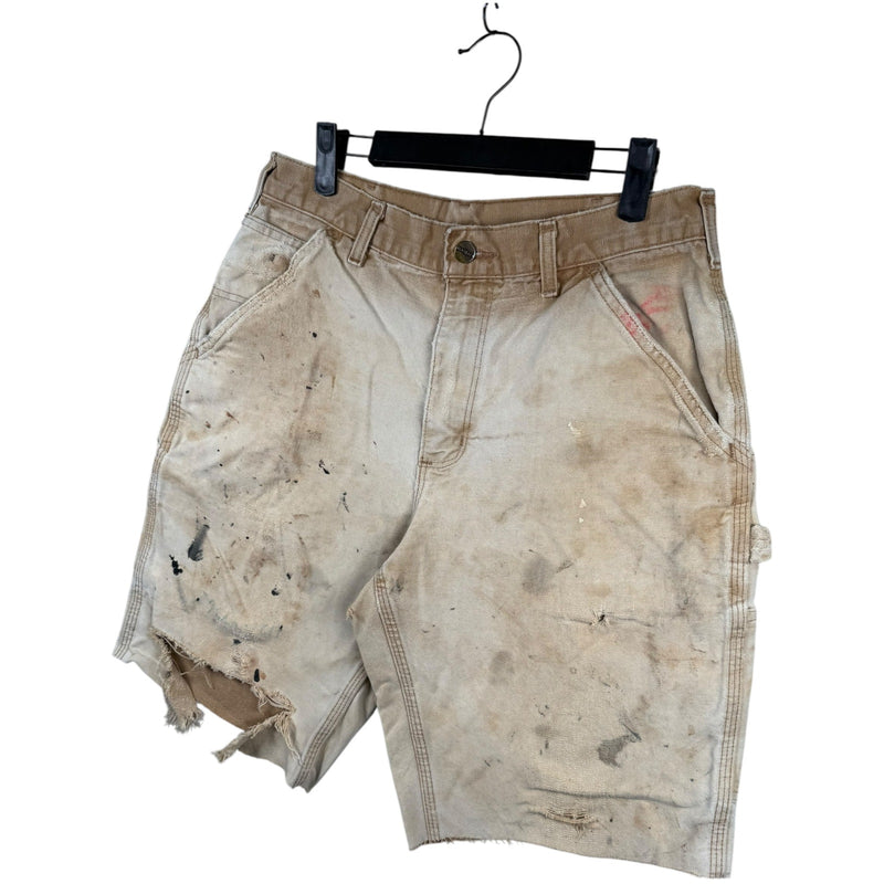 Vintage Carhartt Distressed Tattered Cargo Shorts 32