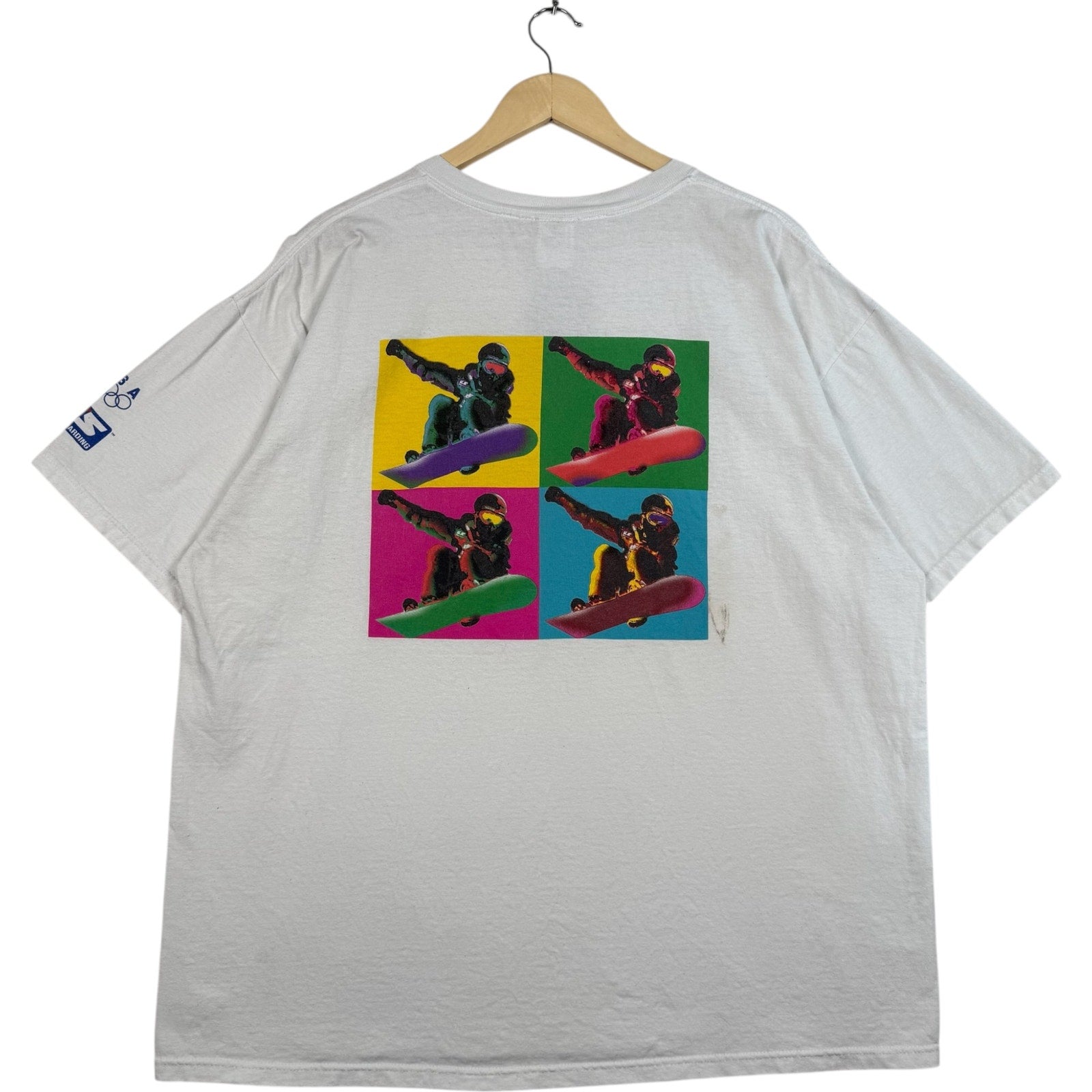 Vintage USA Olympics Snowboard Quadrants Tee