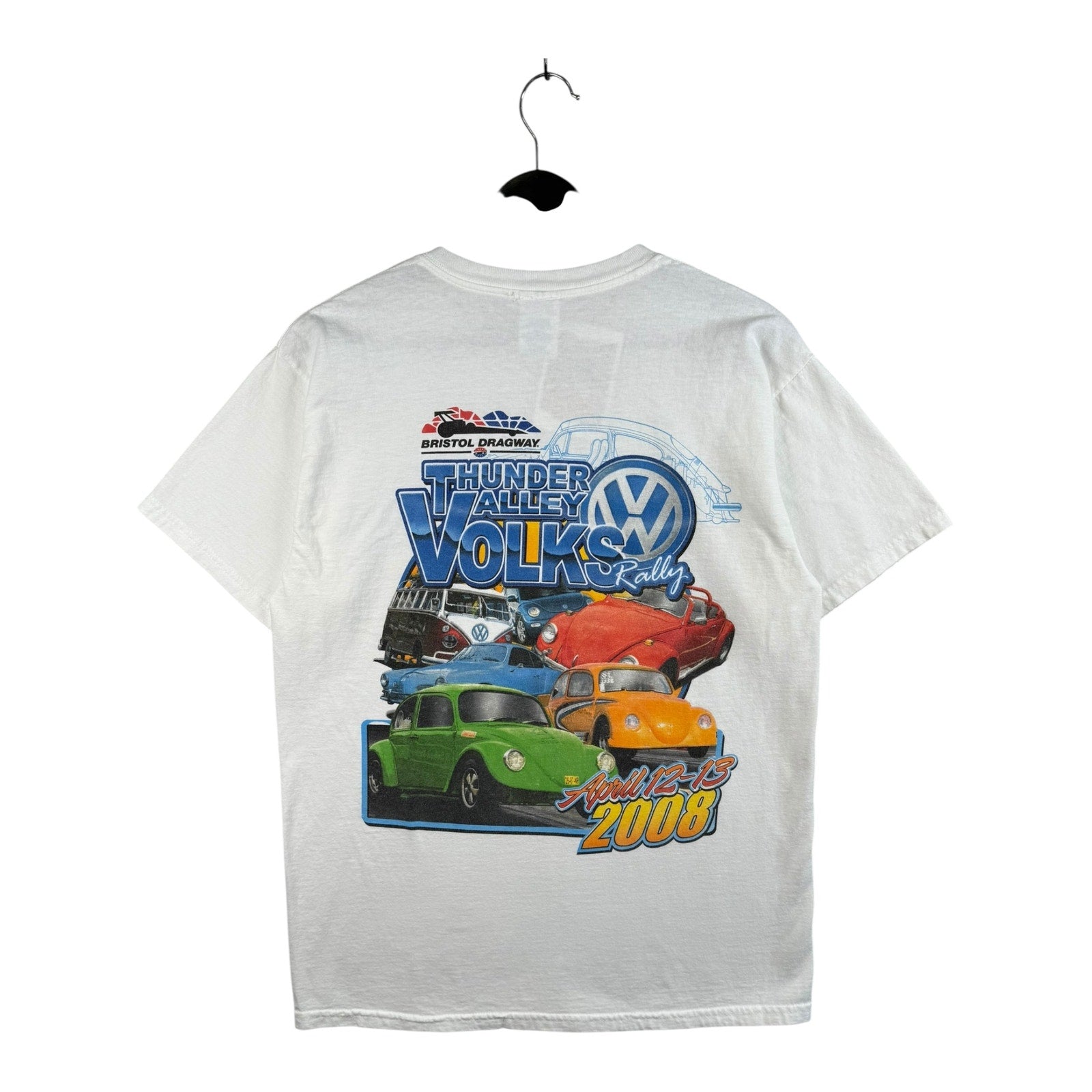 Vintage 2008 Thunder Valley Volks Rally Bristol Dragway Volkswagen T-Shirt