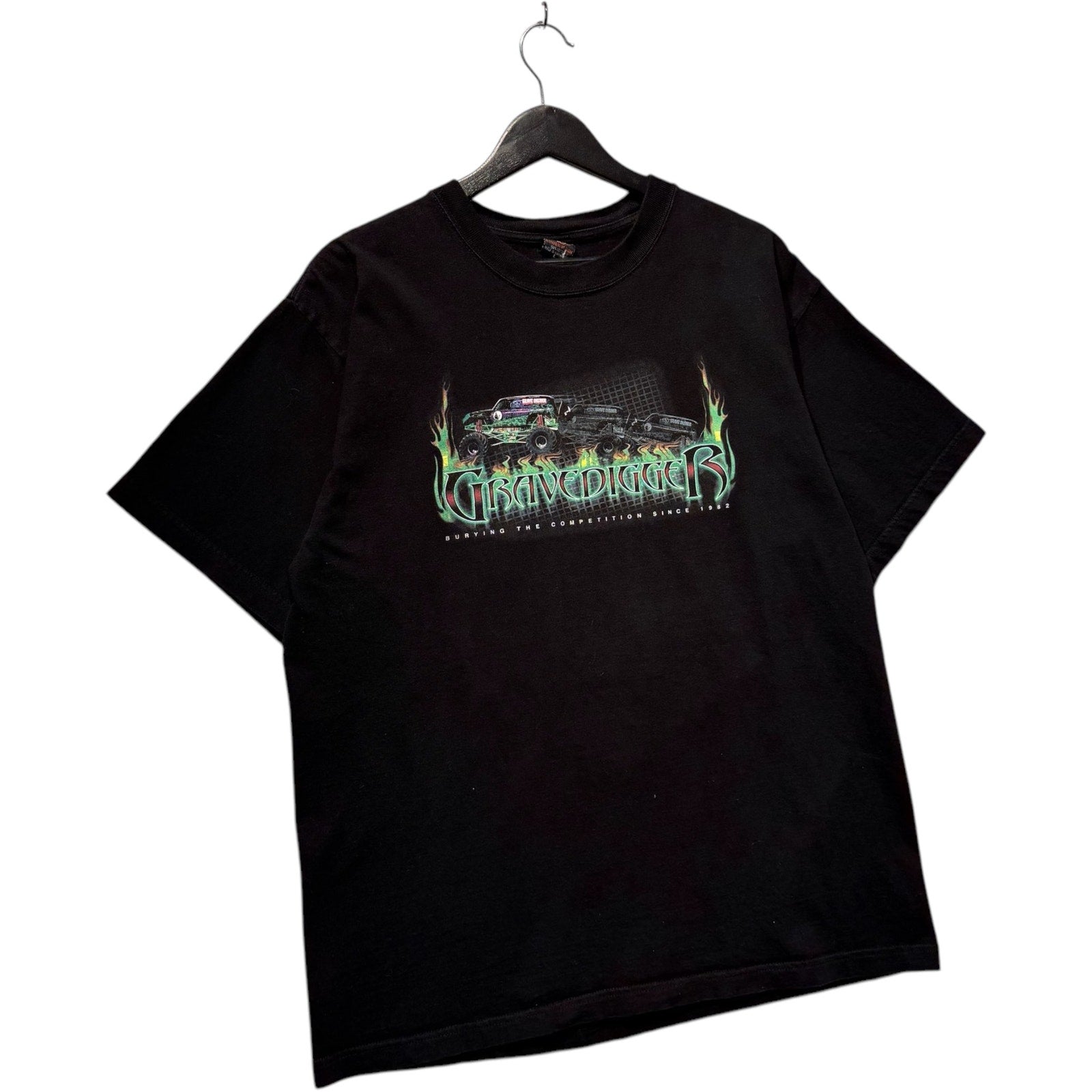 Vintage Gravedigger Monster Truck Double Sided Racing Tee