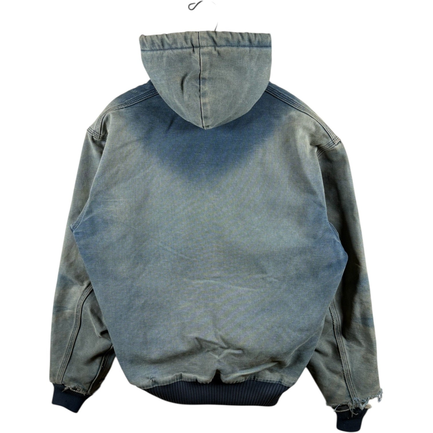 Vintage Carhartt Distressed Full Zip Hooded Workwear Jacket