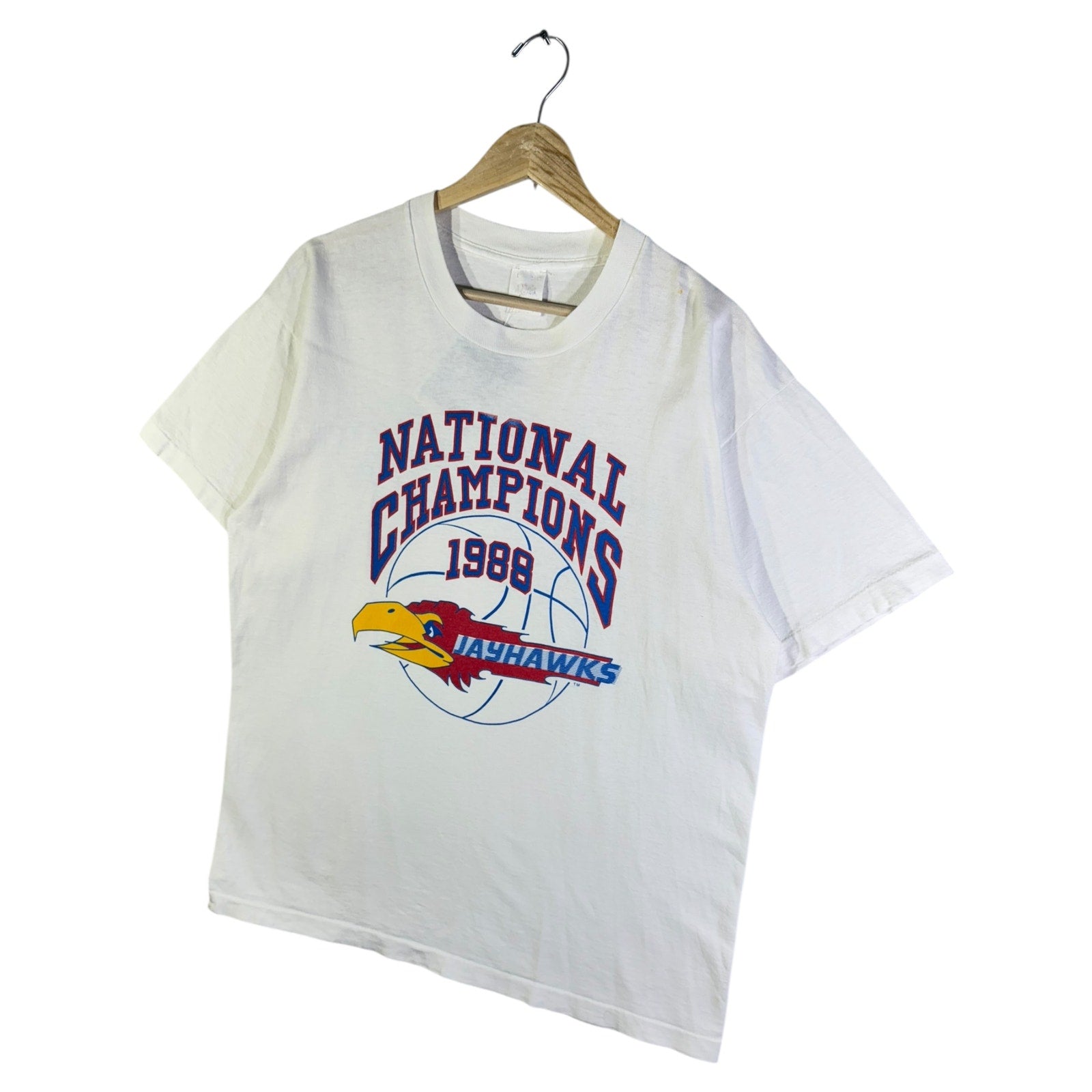 Vintage 1988 Kansas Jayhawks NCAA National Champions T-Shirt