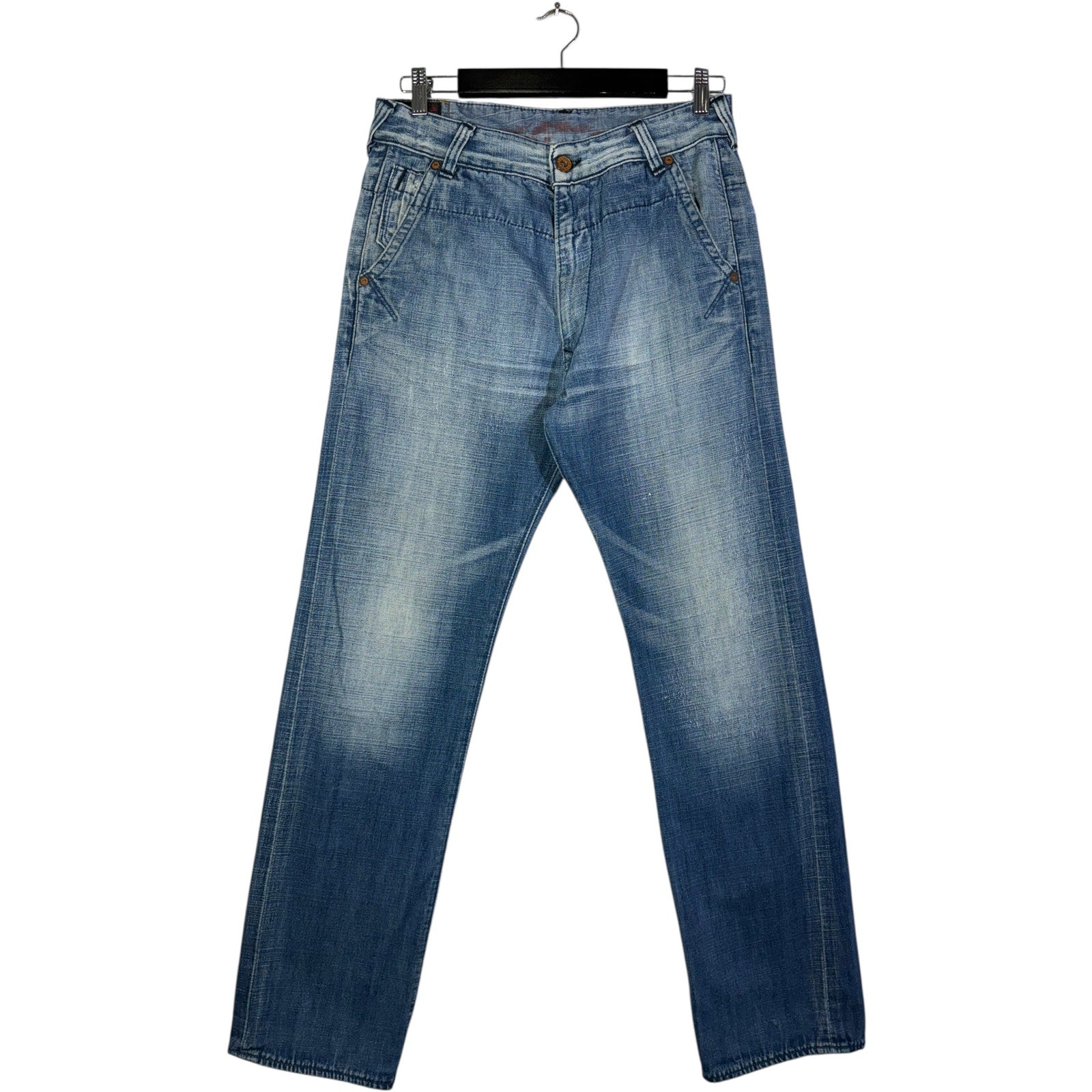 Vintage Slim Y2K Printed Denim Jeans 32