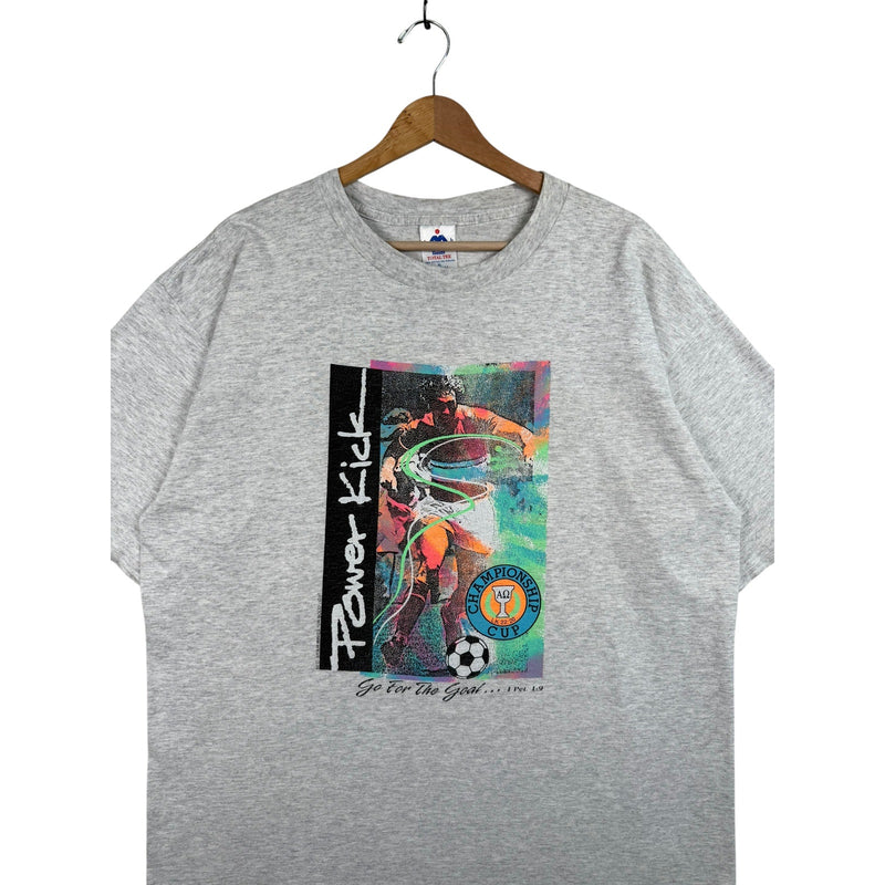 Vintage Power Kick Bible Verse Graphic T-Shirt