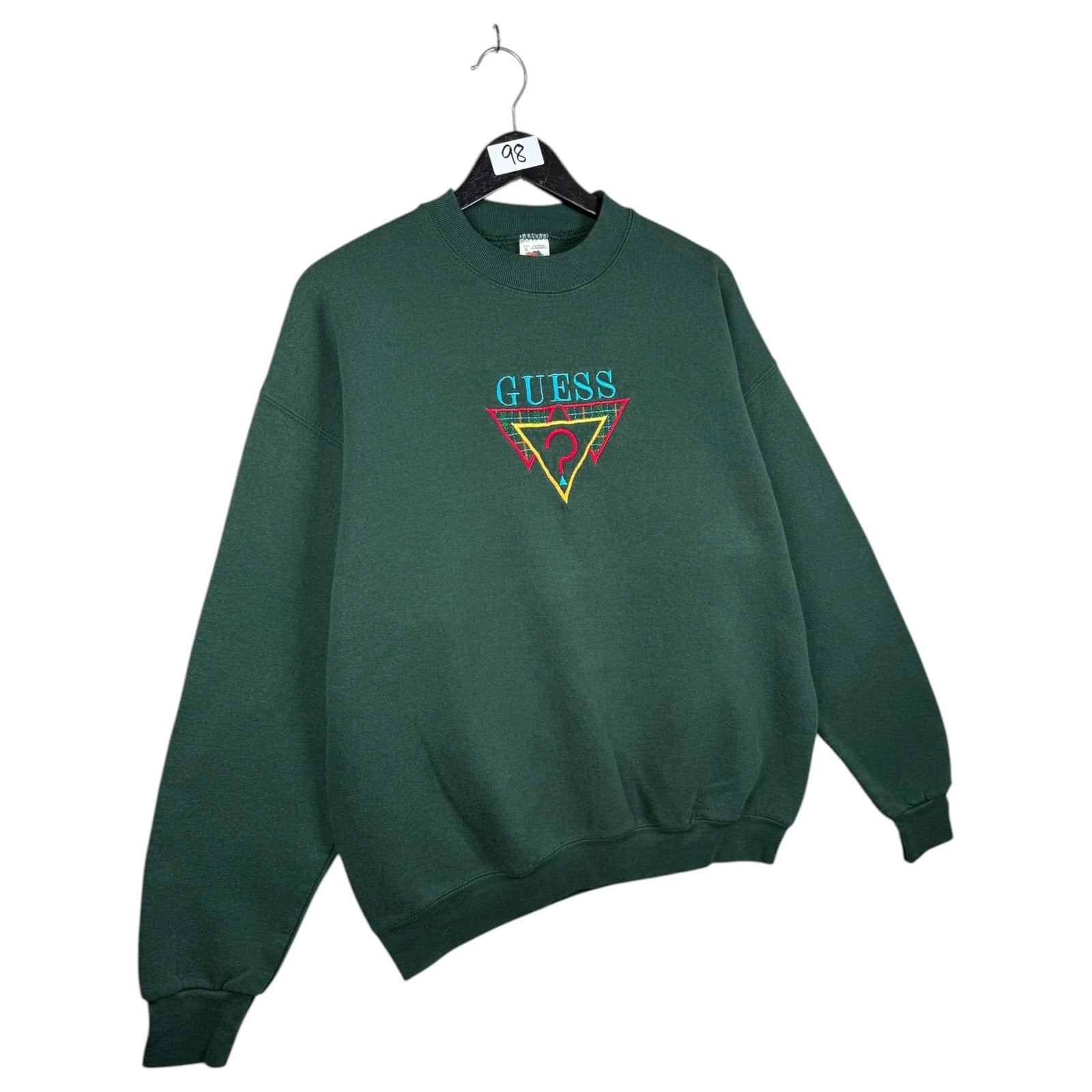 Vintage Embroidered Guess Logo Crewneck