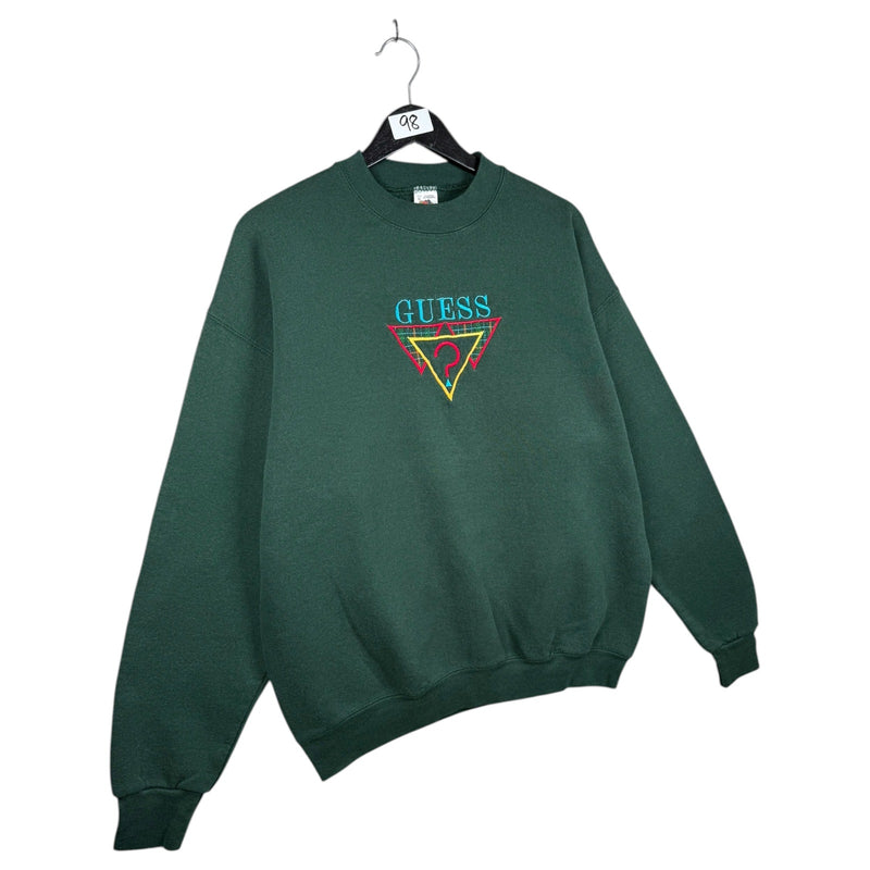 Vintage Embroidered Guess Logo Crewneck