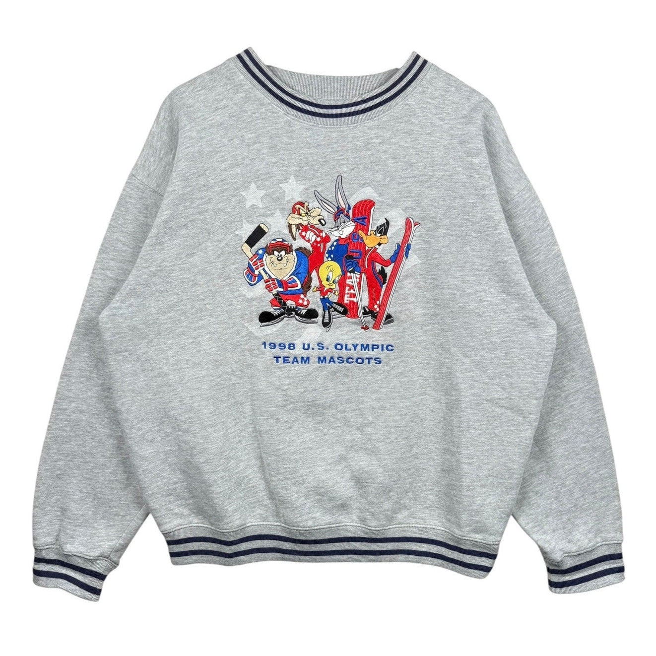 Vintage Warner Bros U.S. Olympic Team Mascots Looney Tunes Crewneck