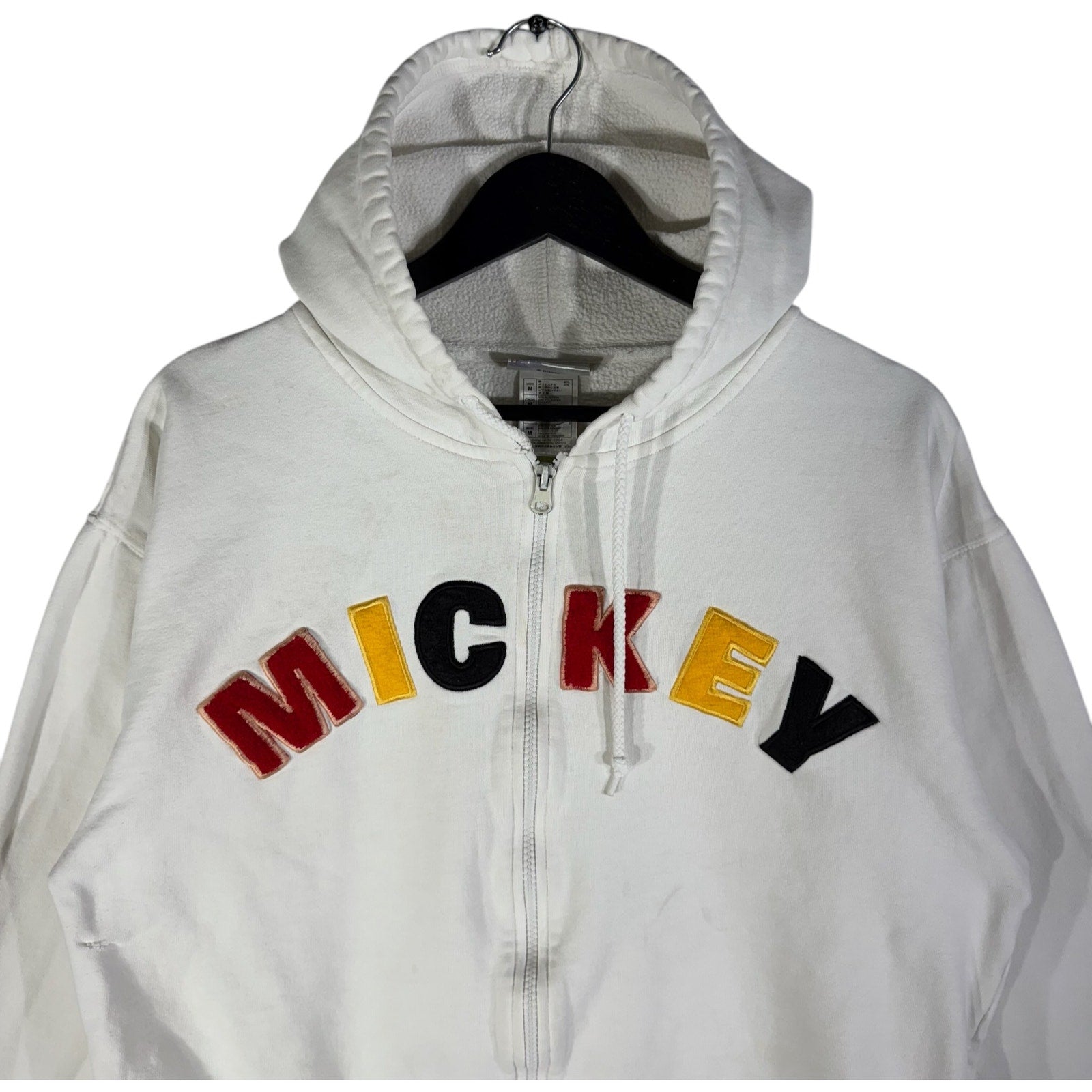 Vintage Walt Disney World Embroidered Full Zip Mickey Hoodie