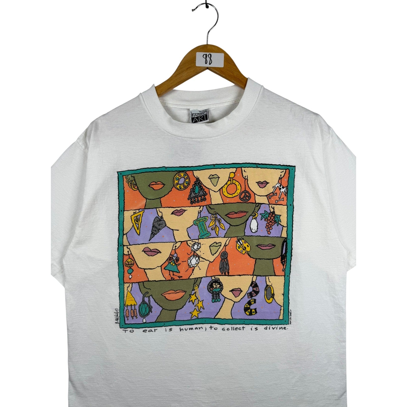 Vintage Graphic Design Fabric Art T-Shirt