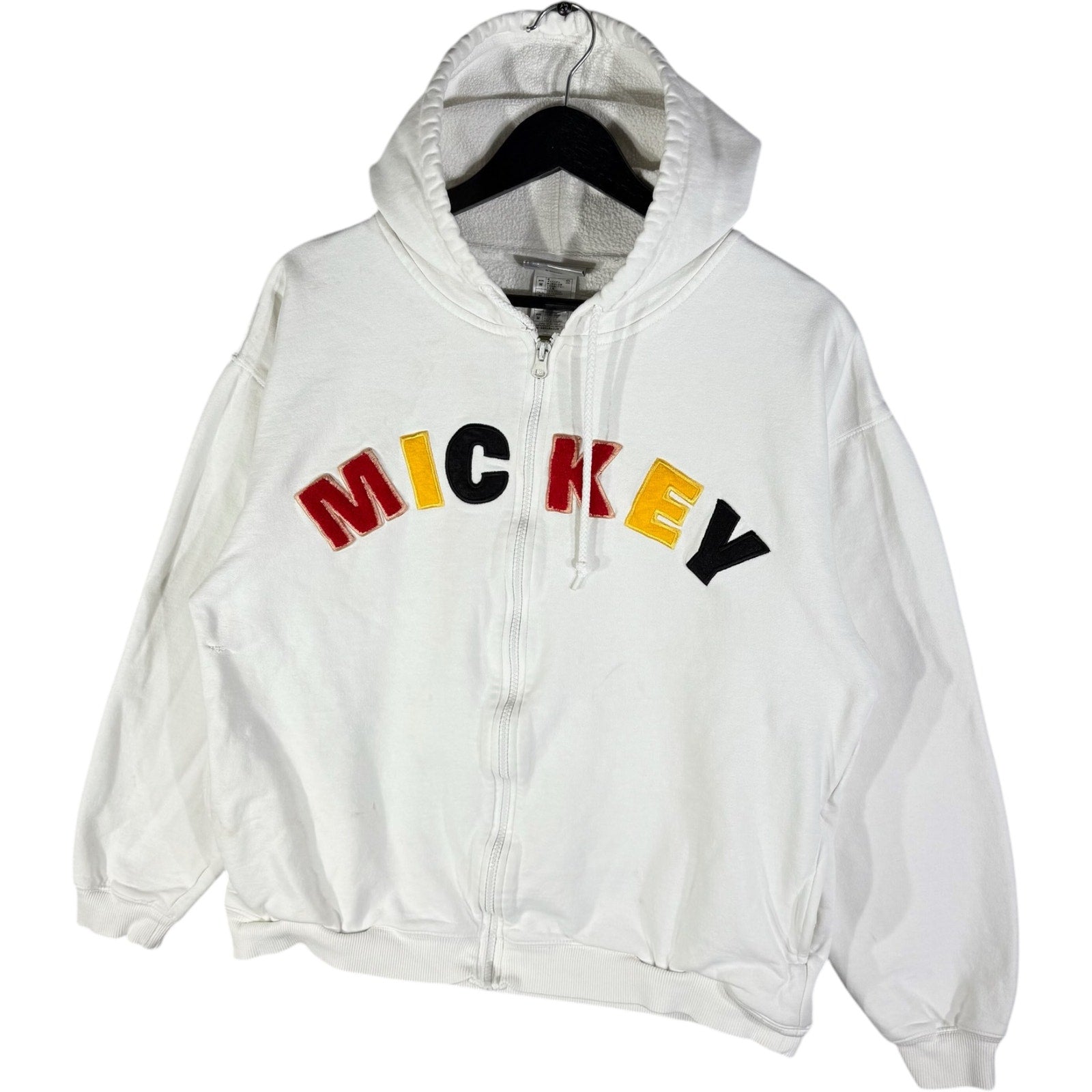 Vintage Walt Disney World Embroidered Full Zip Mickey Hoodie