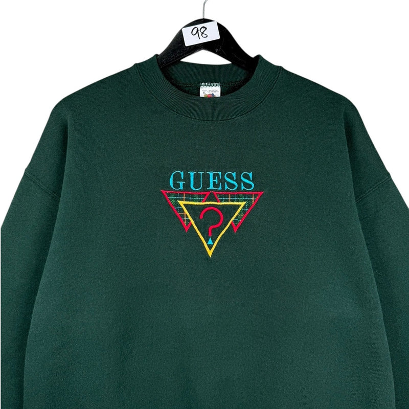 Vintage Embroidered Guess Logo Crewneck