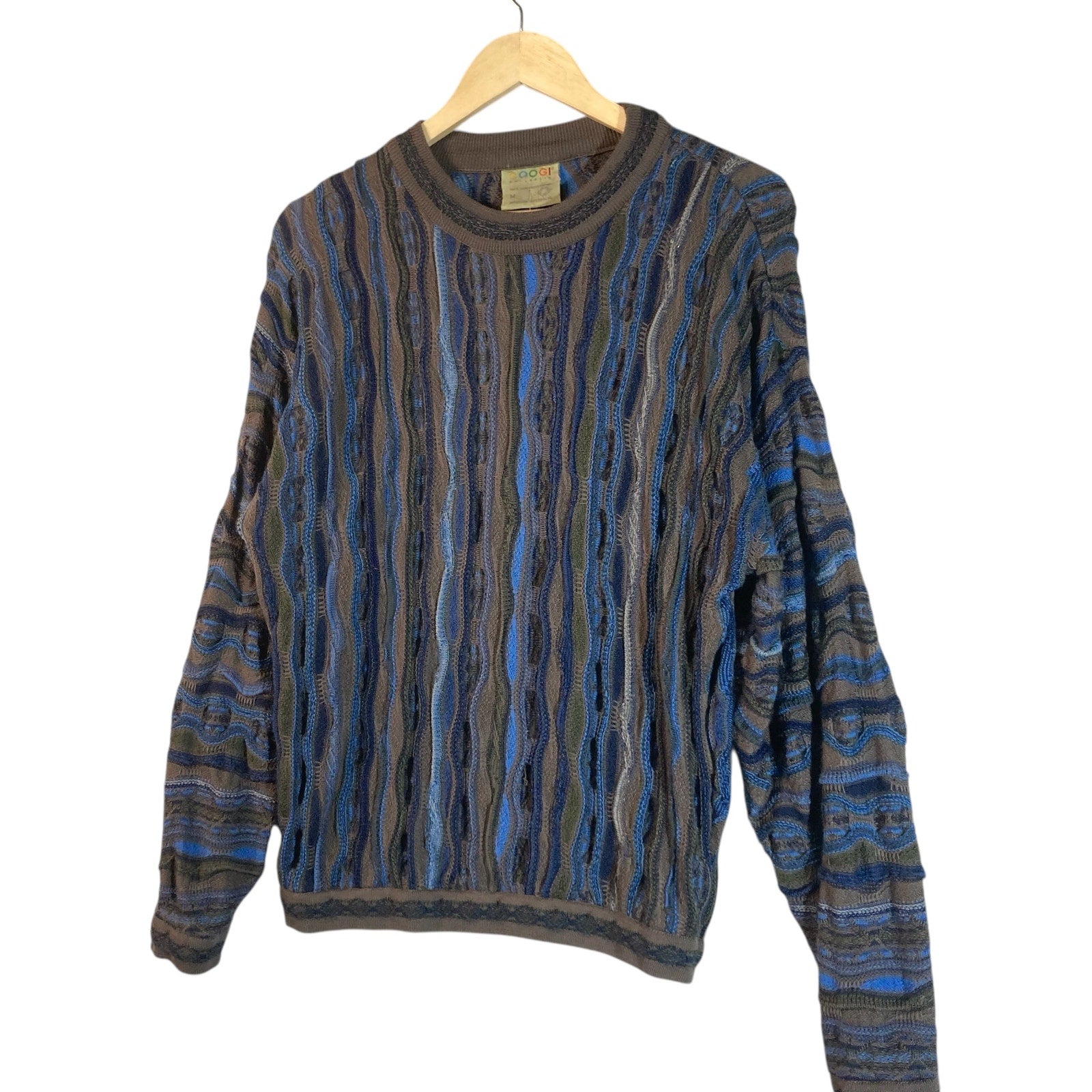 Vintage Coogi 3D Abstract Knit Sweater