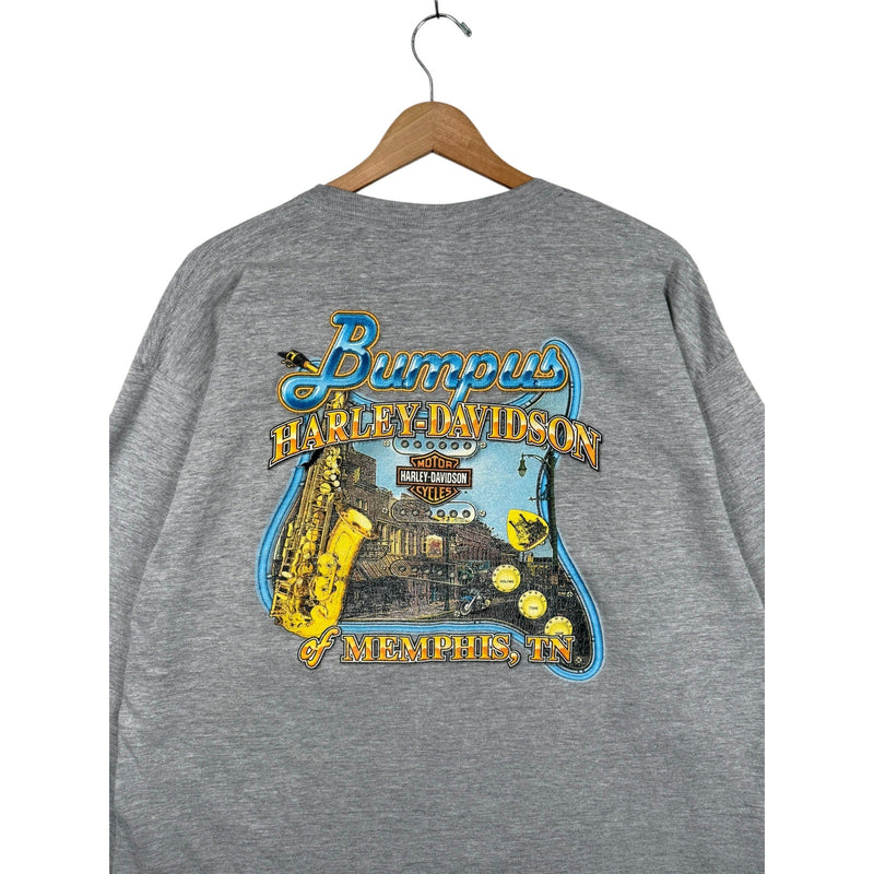 Vintage Harley Davidson Bumpus Memphis Long Sleeve