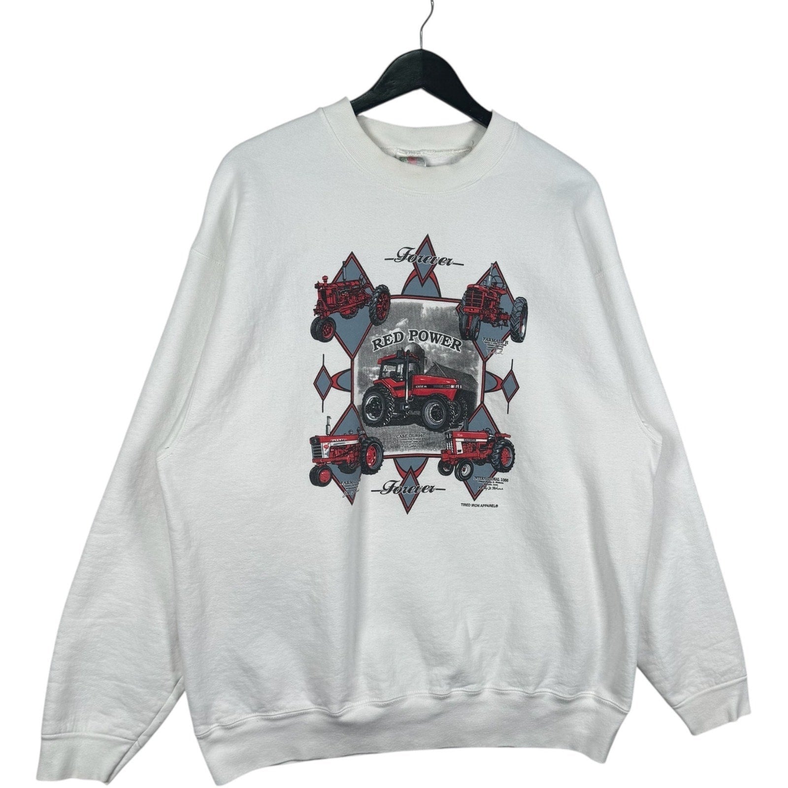 Vintage Red Power Forever Crewneck