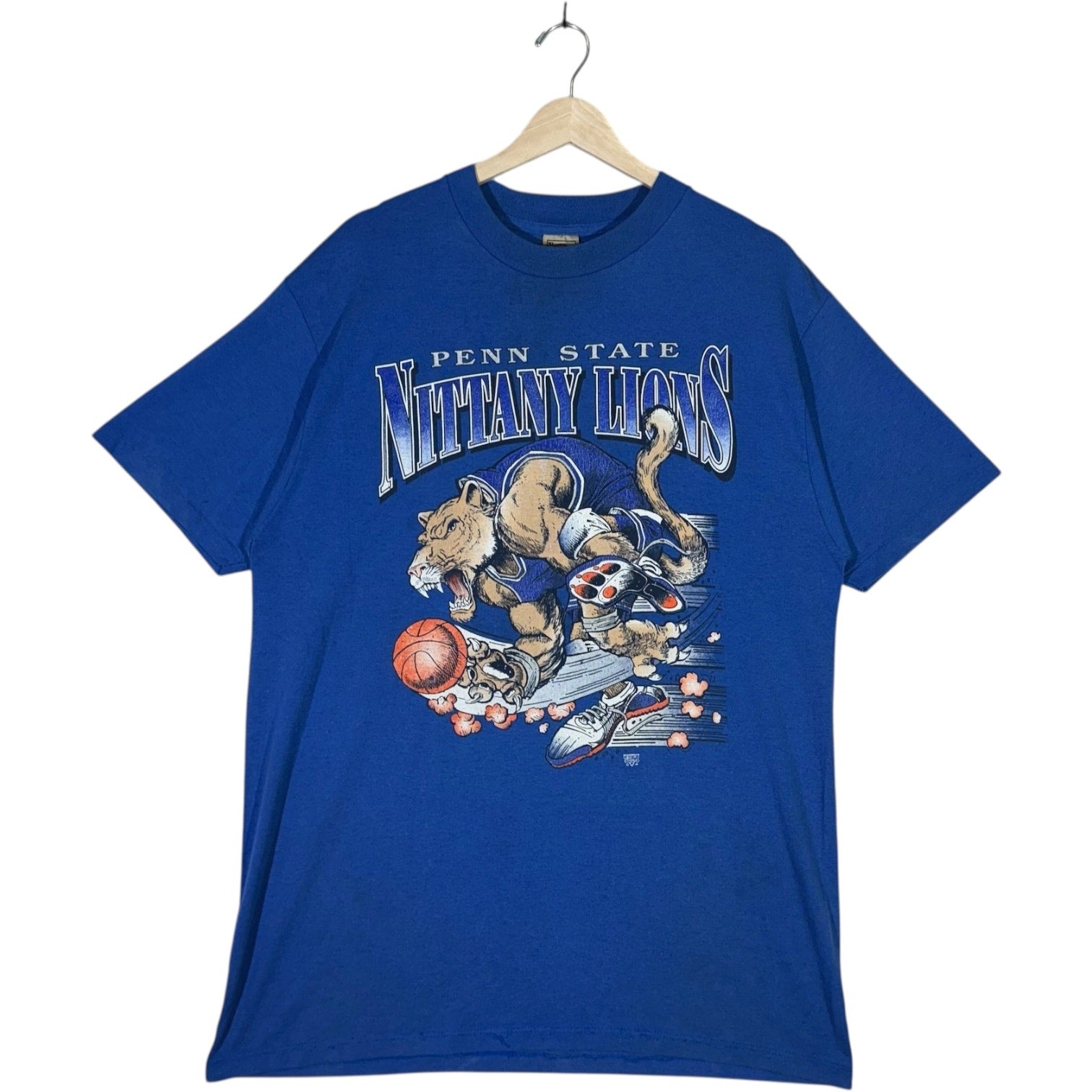 Vintage Penn State Nittany Lions Mascot Basketball Tee