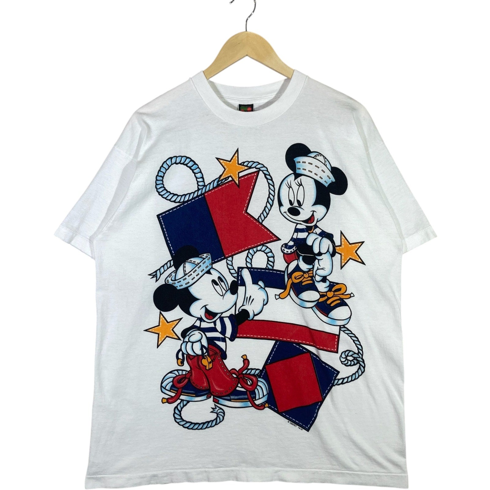 Vintage Mickey & Minnie Mouse USA Tee