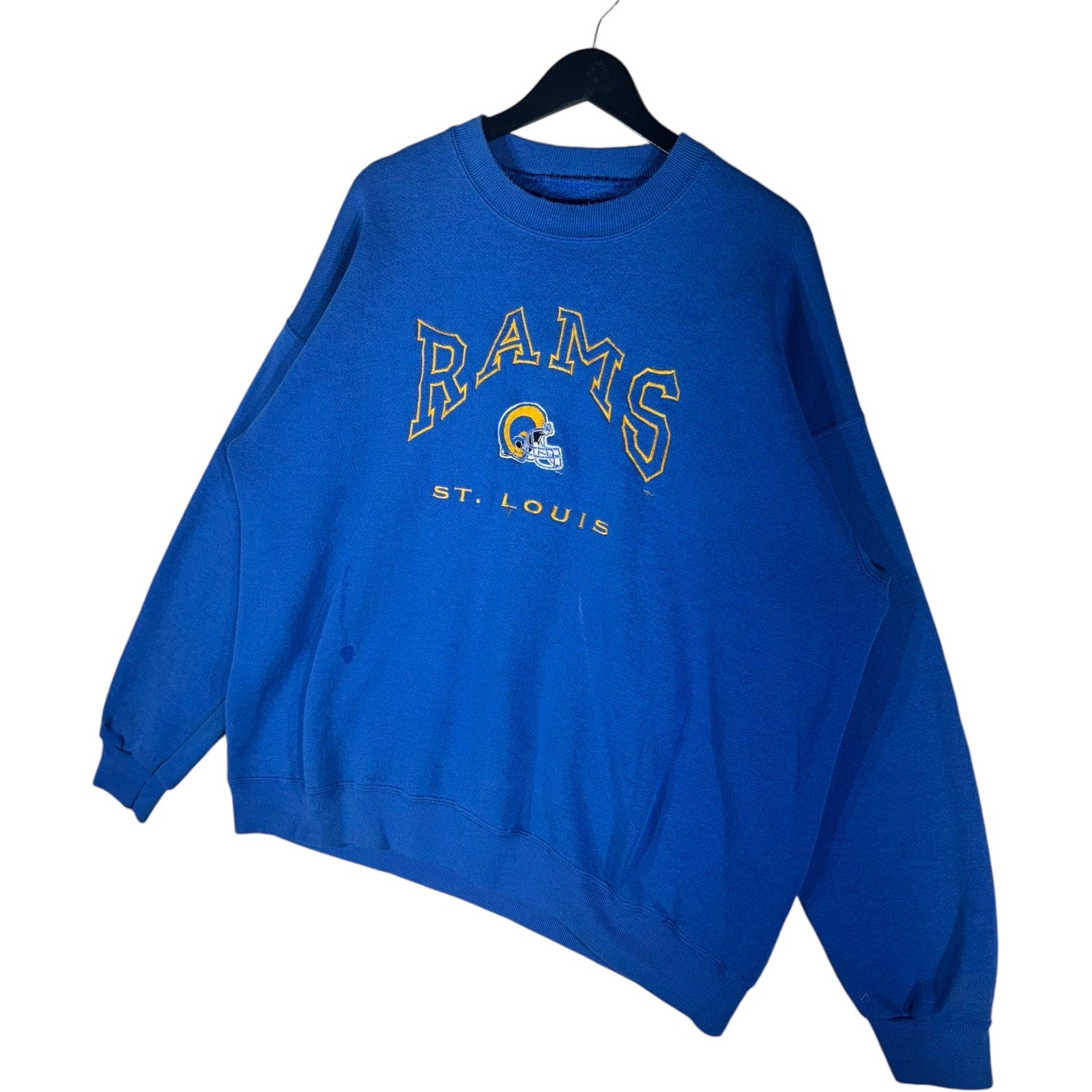 Vintage NFL St. Louis Rams Embroidered Crewneck