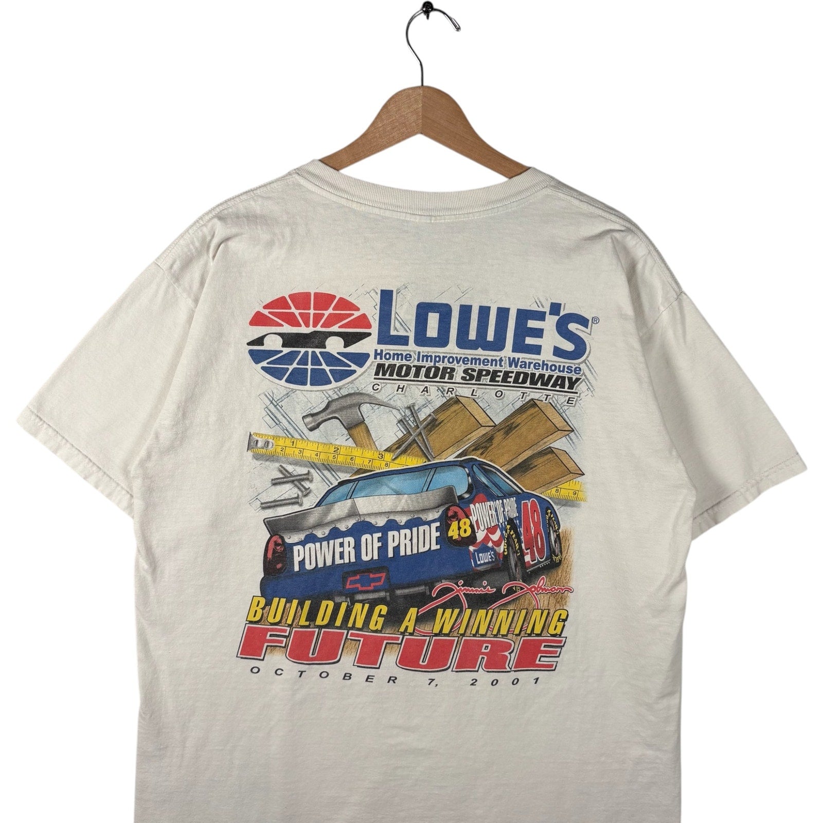 Vintage Jimmie Johnson #48 Lowe's NASCAR Tee L