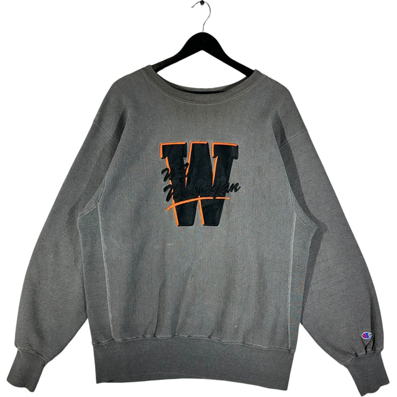 Vintage Wesleyan University Champion Reverse Weave Crewneck