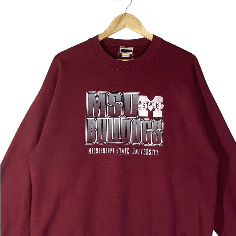 Vintage Mississippi State University Bulldogs Crewneck