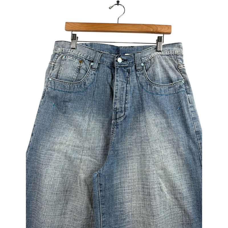 Vintage Side Drawstring Denim Shorts