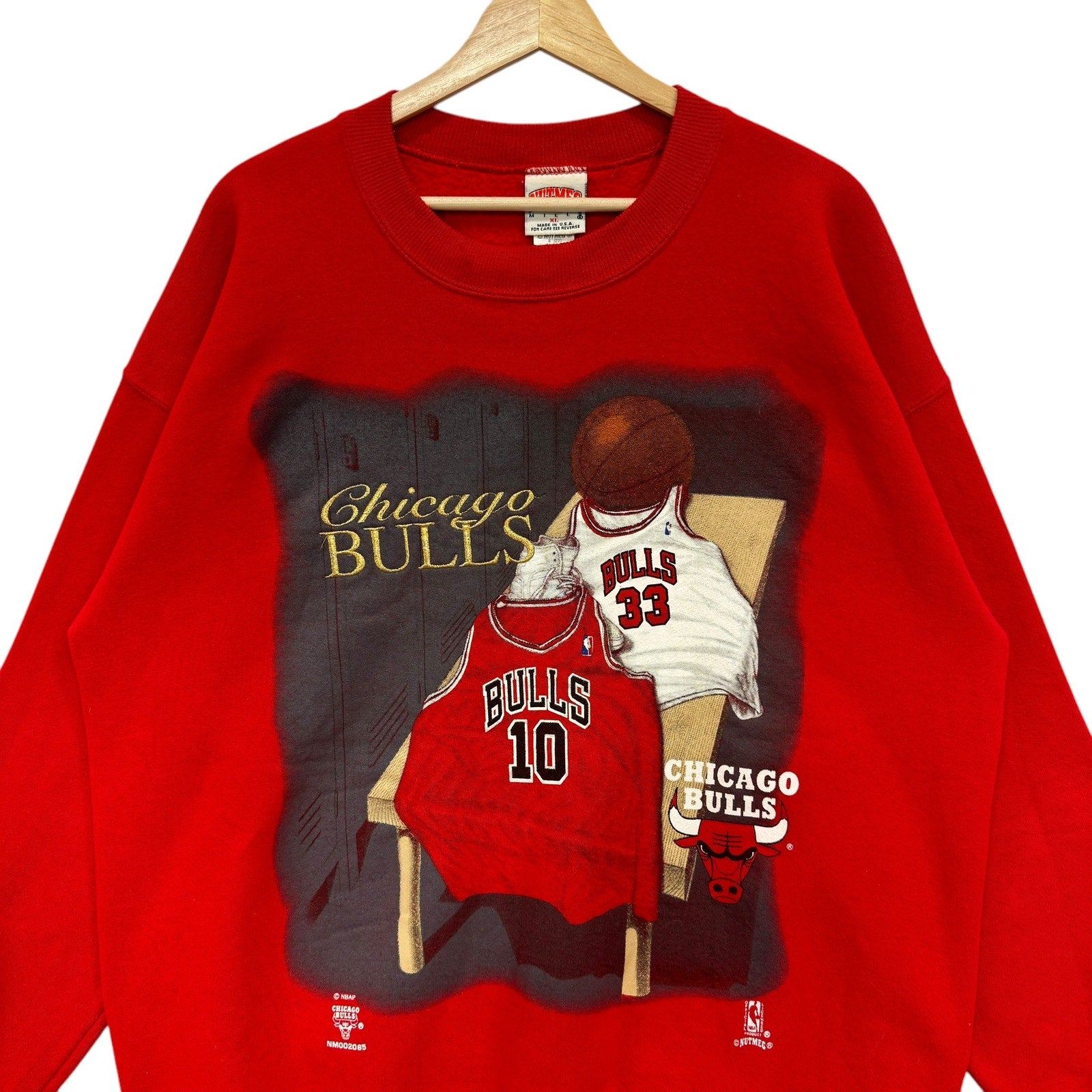 Vintage Nutmeg Chicago Bulls Locker Room Graphic Crewneck