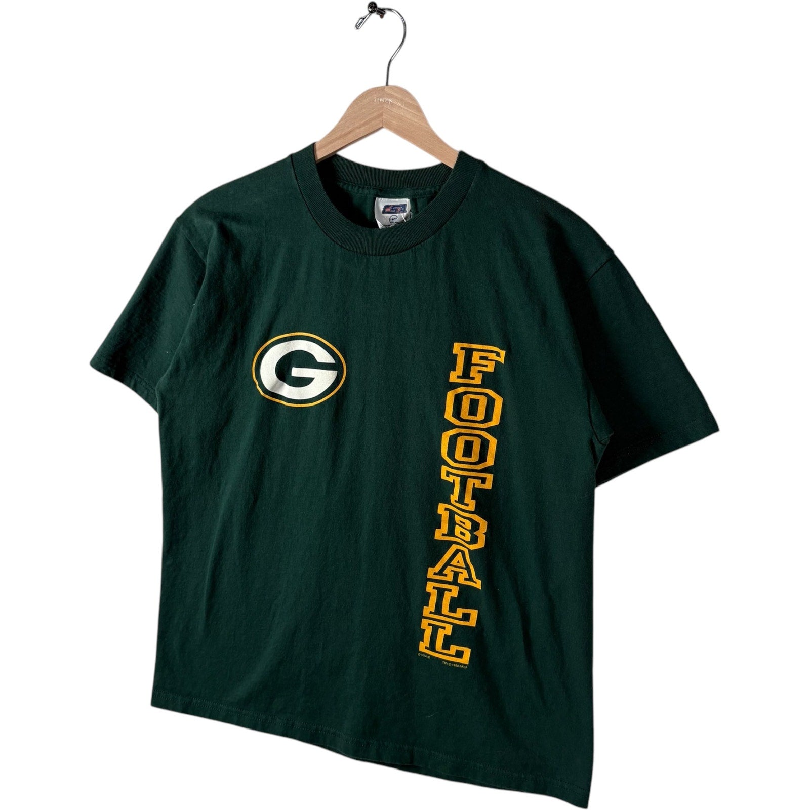 Vintage Youth Green Bay Packers Helmet Graphic NFL Tee 90s