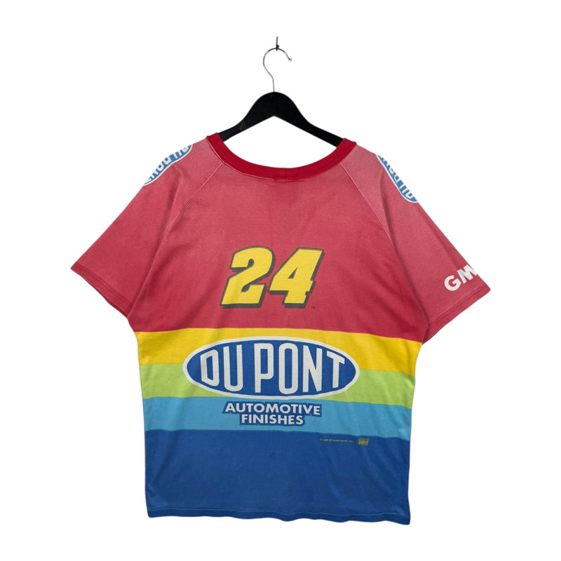 Vintage Jeff Gordon NASCAR DuPont Rainbow T-Shirt