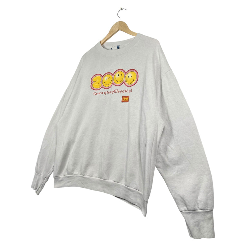 Vintage Smiley 2000 Y2K MillenniumSweatshirt