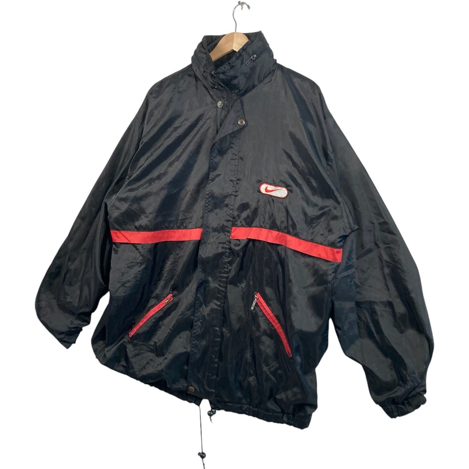 Vintage Nike Swoosh Logo Spellout Windbreaker