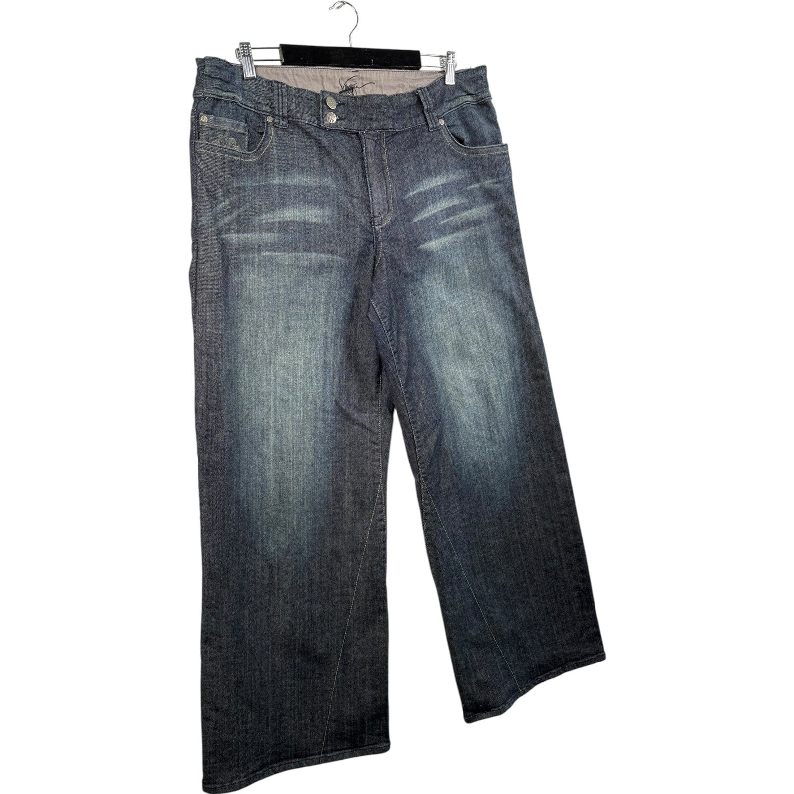Vintage Venezia Wide Leg Denim Jeans 39x31