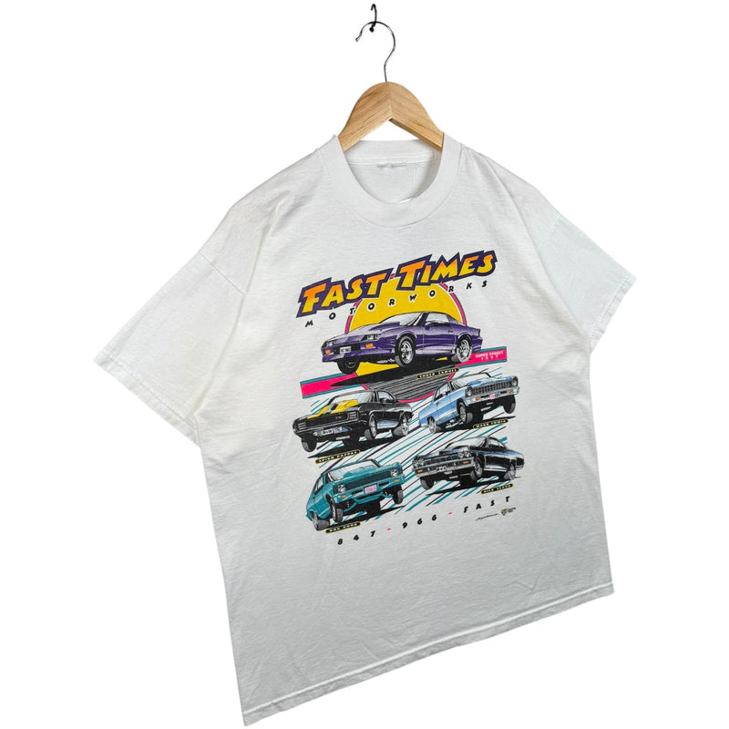 Vintage Fast Times Motorworks Muscle Car T-Shirt