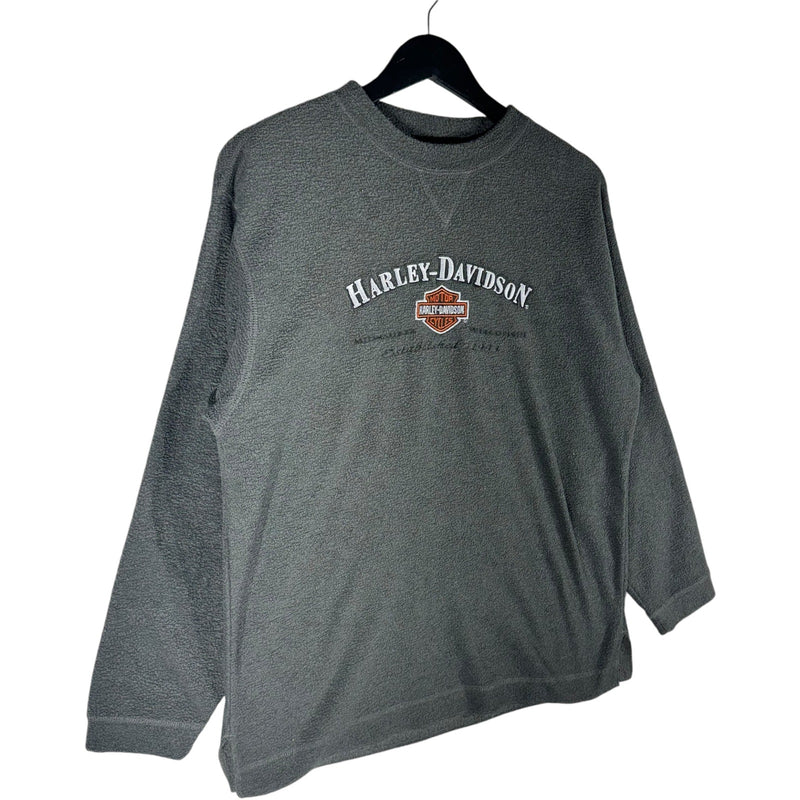 Vintage Harley Davidson Milwaukee, WI Fleece Crewneck