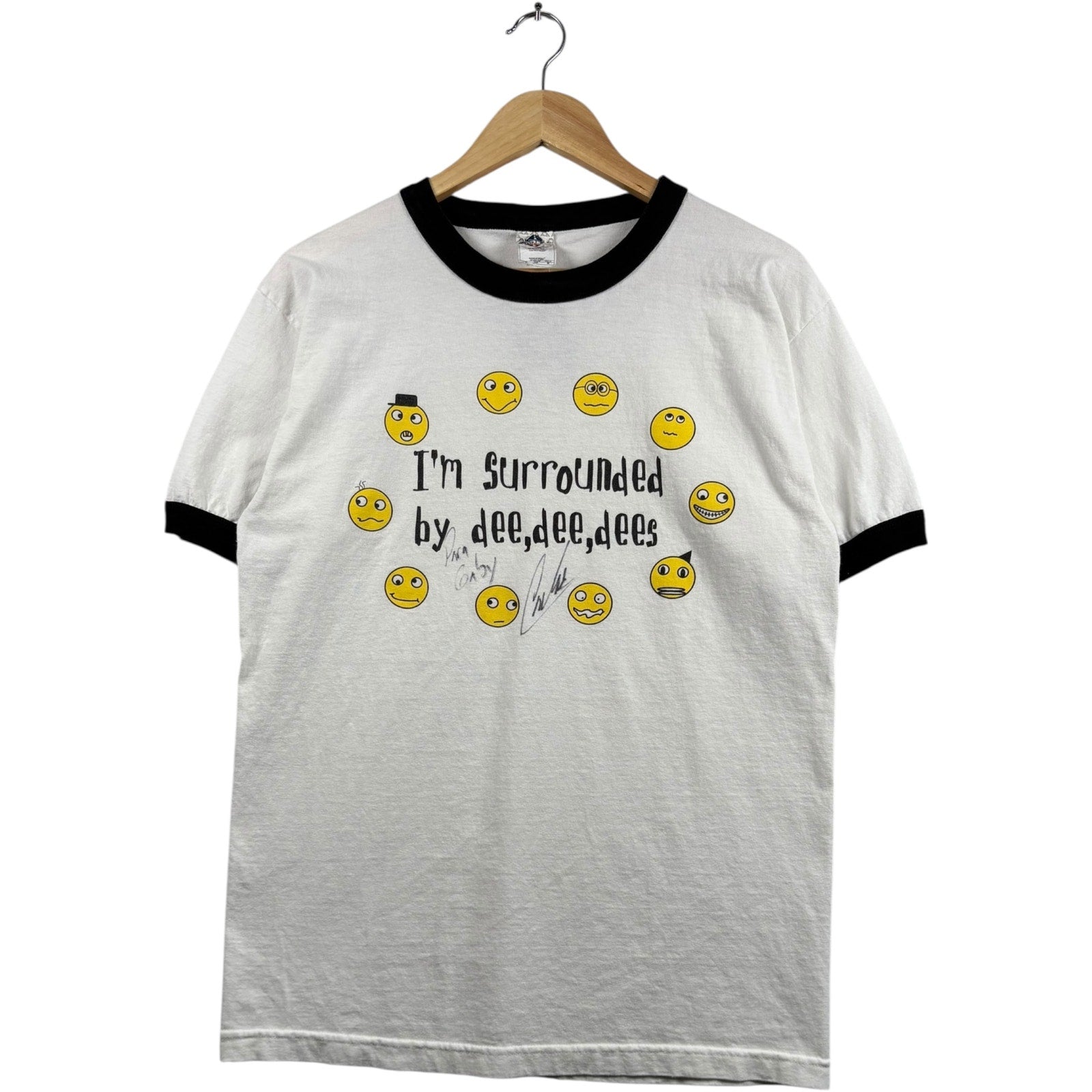 Vintage Alstyle Smileys Ringer T-Shirt